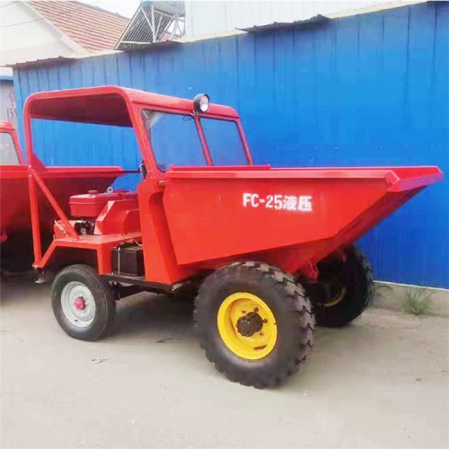 FC-18型加重型柴油四轮翻斗车 工程自卸一吨翻 柴油翻斗车