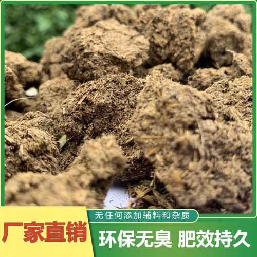 晒干牛粪块 质优干牛粪 粉状发酵干牛粪
