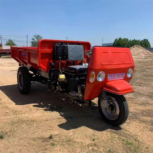 建筑工地柴油三轮车 小型液压自卸三马车 拉沙拉砖工程三轮车