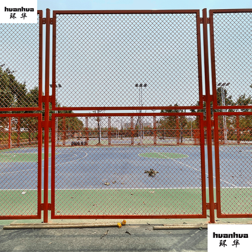 组装式网球场护栏网 环华内藏式橘色护栏网