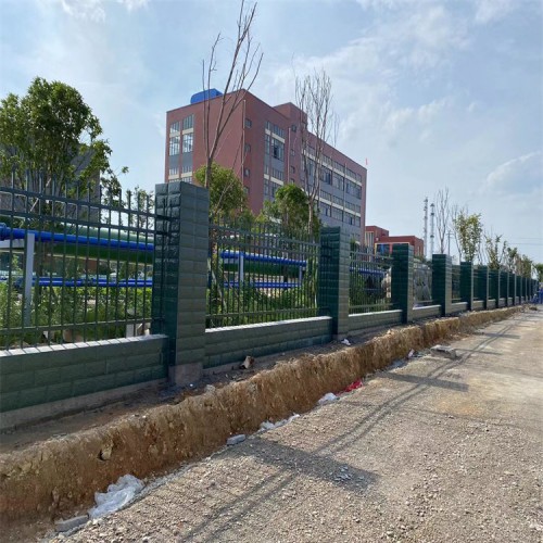 锌钢围墙护栏 小区院墙围栏热镀锌别墅栅栏 厂区安全隔离栏杆