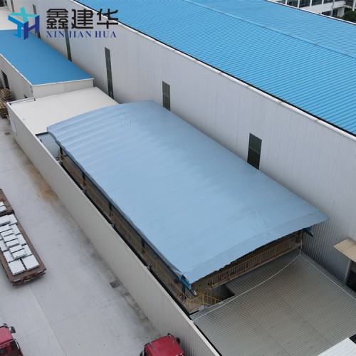 户外电动雨棚 篮球场遮阳推拉棚 自动伸缩 材质加固