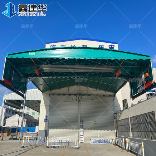 重庆电动雨棚定制 户外遮阳蓬 雨篷安装