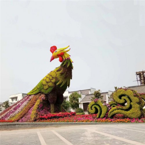 五色草绿雕 五色草造型 五色草造型绿植雕塑