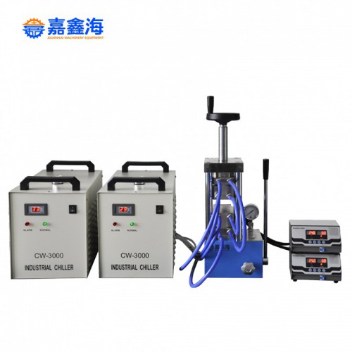 JCH-600CG 500度双平板电加热压片机 含1台水冷机