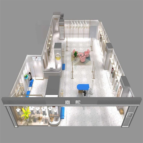 国方木业 女装展柜设计定制生产安装