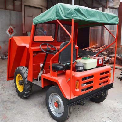 FC-18自动卸料柴油翻斗车 电启动四驱四轮工程翻斗车参数