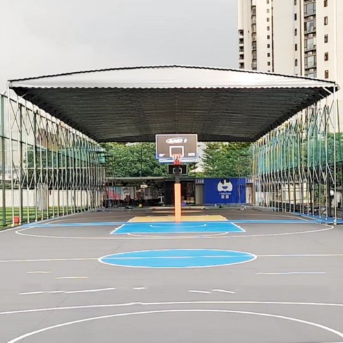 青岛定做大型电动雨棚 仓储活动棚厂家直销