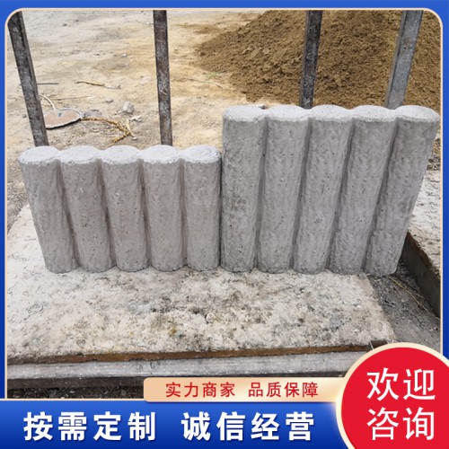 水泥树桩石 水泥仿松树桩 水泥仿树桩栅栏