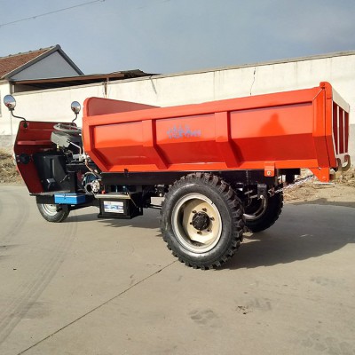 鑫明拉混凝土运输无棚柴油三轮车 自卸翻斗工程三轮车厂家直营