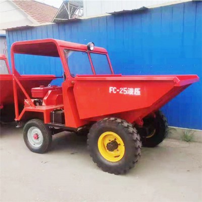 四轮蹦蹦车 工程柴油翻斗车 小型液压自卸前置翻斗车厂家