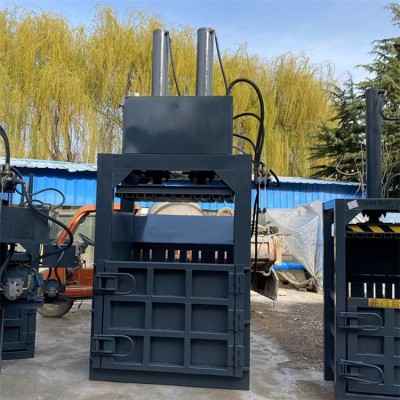 立式废纸液压打包机 80吨位金属压缩成型机 易拉罐压块机