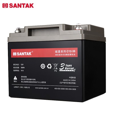 山 特蓄电池 C12-38/12V38AH铅酸蓄电池