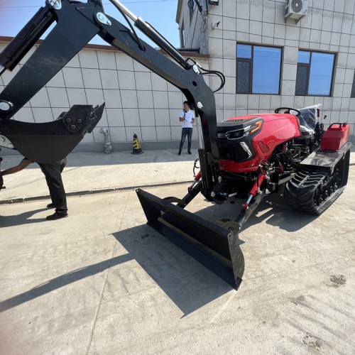 50马力履带旋耕机 100马力水旱两用耕田机加挖机