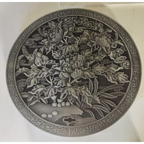 步行街购物中心圆形镶嵌井盖地雕球墨铸铁铸铜井盖定制厂家