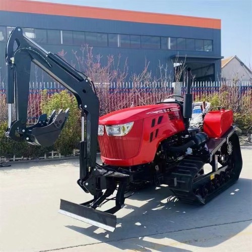 履带旋耕机 水旱两用履带旋耕机加挖机 装载机铲斗