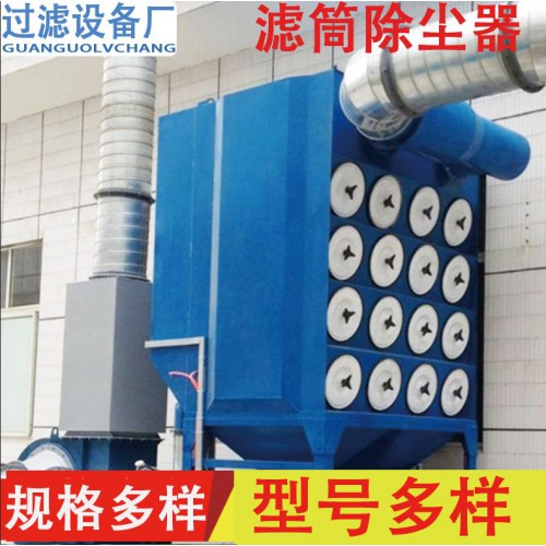 环保设备 抛丸机用滤筒除尘器振动筛除尘改造