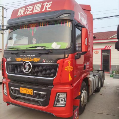 20年4月 二手陕汽德龙X5000牵引车头 国五双驱轻量化