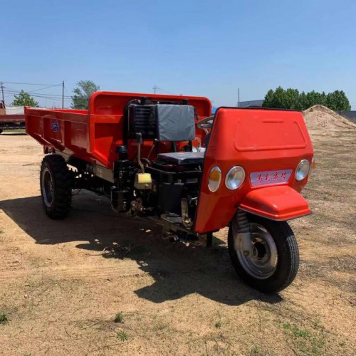 时风同款工程翻斗车 22马力自卸三轮车 小型矿用三轮车