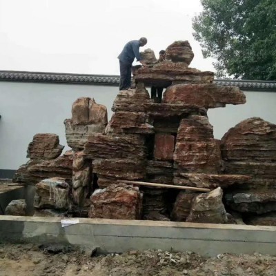 假山施工队伍 自然假山石 厂区山设计