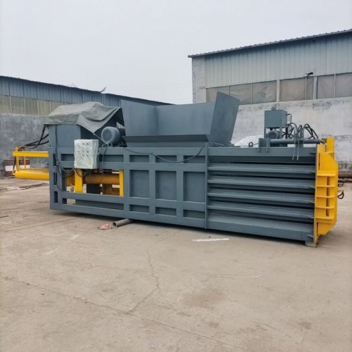 卧式废纸液压打包机 大型塑料瓶废品垃圾压缩机 重型轻型卧式