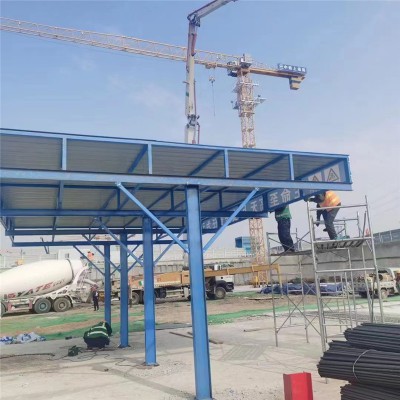 建筑工地钢筋棚 钢管搭设钢筋棚 钢筋防护棚