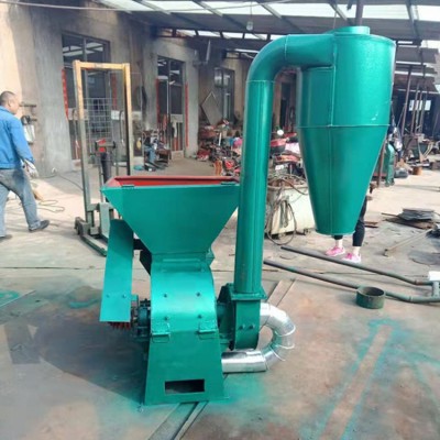 秸秆饲料超细粉碎机自动进料锤片式破碎机 锤片粉碎机