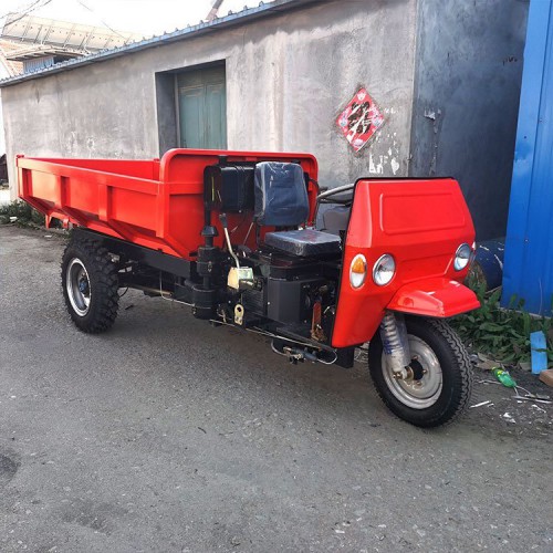 电启动自卸农用柴油三轮车 家用小型拉货自卸车 工地三轮车