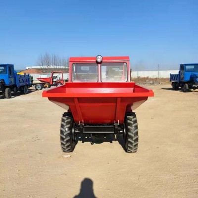 FC-20混凝土倒运砂浆前翻斗车 拉沙工程运输四轮蹦蹦车