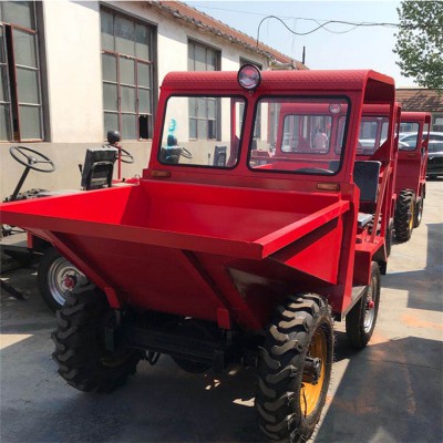 前卸式全液压翻斗车 全地形爬坡四轮蹦蹦车 短距离运输装沙车