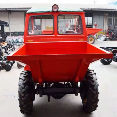 FC-18型工程倒料运输四轮蹦蹦车 载重2吨铁蓬翻斗车