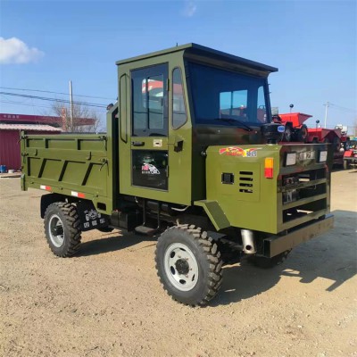 32马力矿用单缸四驱四轮拖拉机 25马力四轮车 料斗可旋转