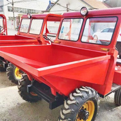 18马力工程柴油翻斗车厂家 柴油一吨翻 前翻斗车