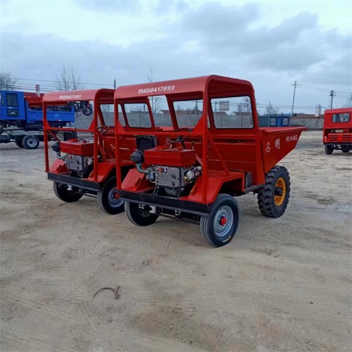 水泥卸料翻斗车 农用柴油蹦蹦车 液压自卸四轮翻斗车