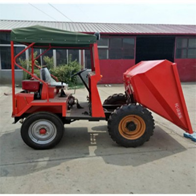 拉混凝土前置翻斗车 矿用柴油前翻斗车 载重1.8吨蹦蹦车