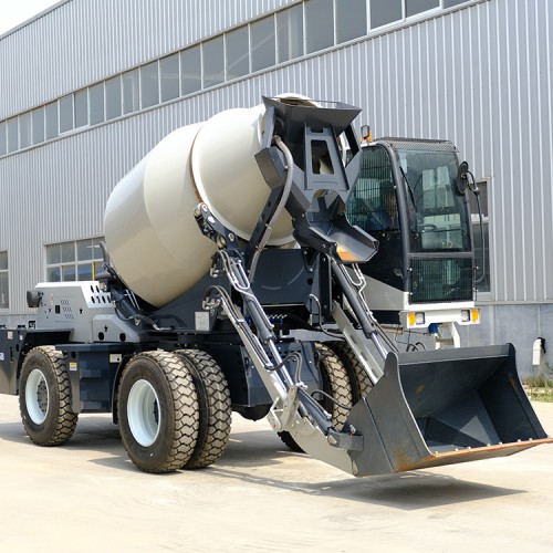 水泥自上料罐车 移动搅拌站 自上料混凝土搅拌车