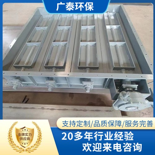矩形手动涡轮蝶阀 矩形通风蝶阀