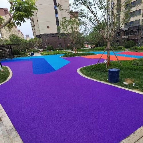 幼儿园球场 公园跑道 小区EPDM塑胶造型场地