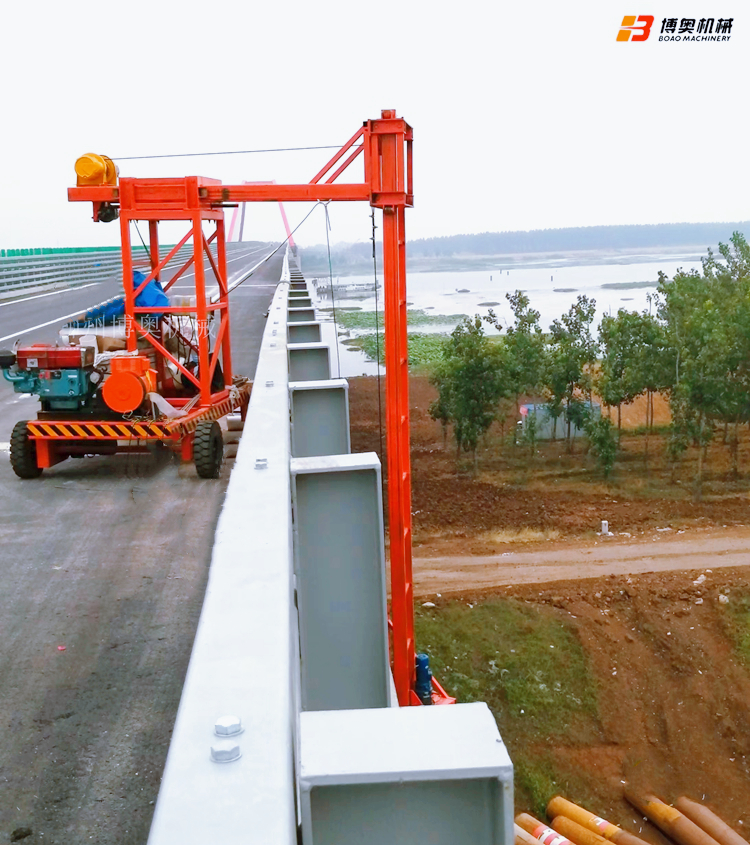 桥梁排水管安装吊篮 (1)