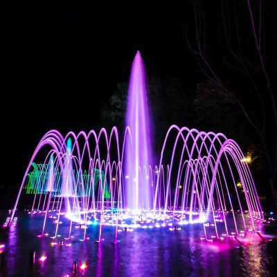 轩润园林 广场喷泉 广场旱地喷泉 音乐喷泉设计