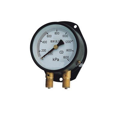 精密压力表 双针双管压力表