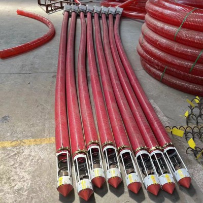 15米吸水泥粉上料机电动软管输送机 软管螺旋式输送粮食