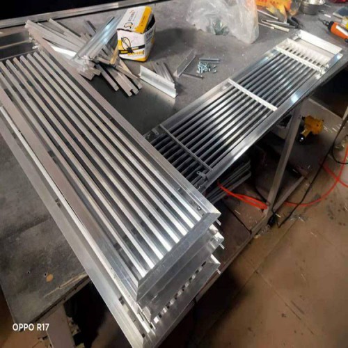 防雨铝百叶风口 铝合金防水百叶 铝百叶窗工厂