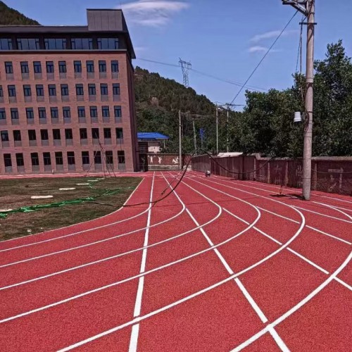 全塑型塑胶跑道