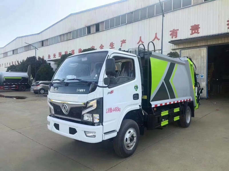 东风多利卡5方蓝牌压缩垃圾车6
