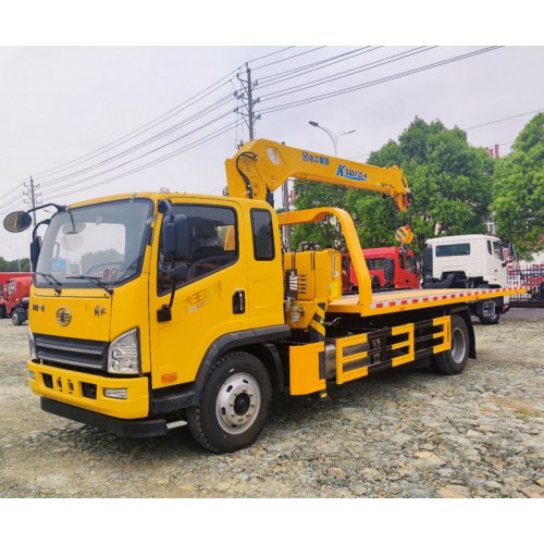 解放随车吊清障车4吨5吨6吨随车吊拖车