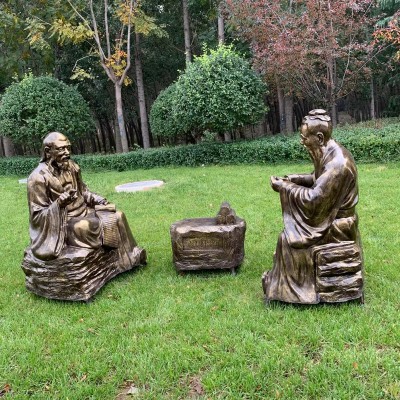 铸铜人物景观雕塑