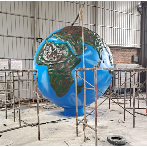 不锈钢地球仪雕塑