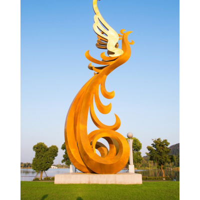 不锈钢凤凰雕塑