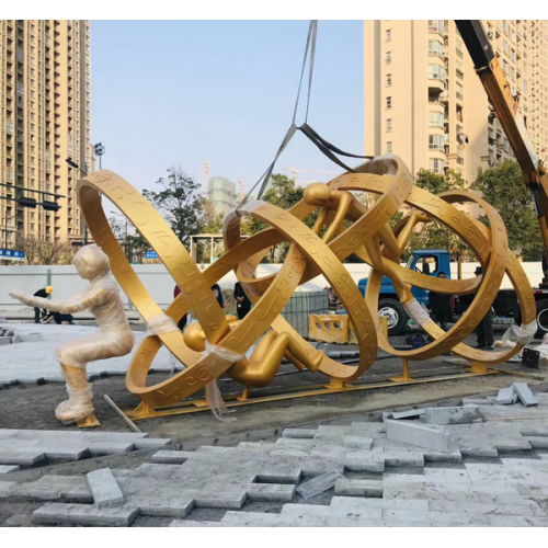 小区不锈钢雕塑
